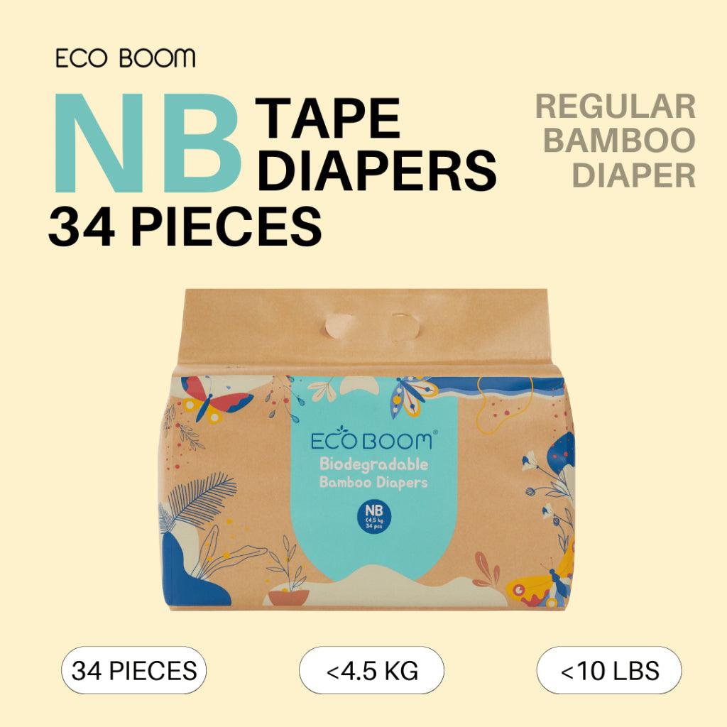 Eco Boom Regular Biodegradable Bamboo Tape Diapers (Trial Packs) | The Nest Attachment Parenting Hub