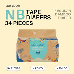 Eco Boom Regular Biodegradable Bamboo Tape Diapers (Trial Packs) | The Nest Attachment Parenting Hub