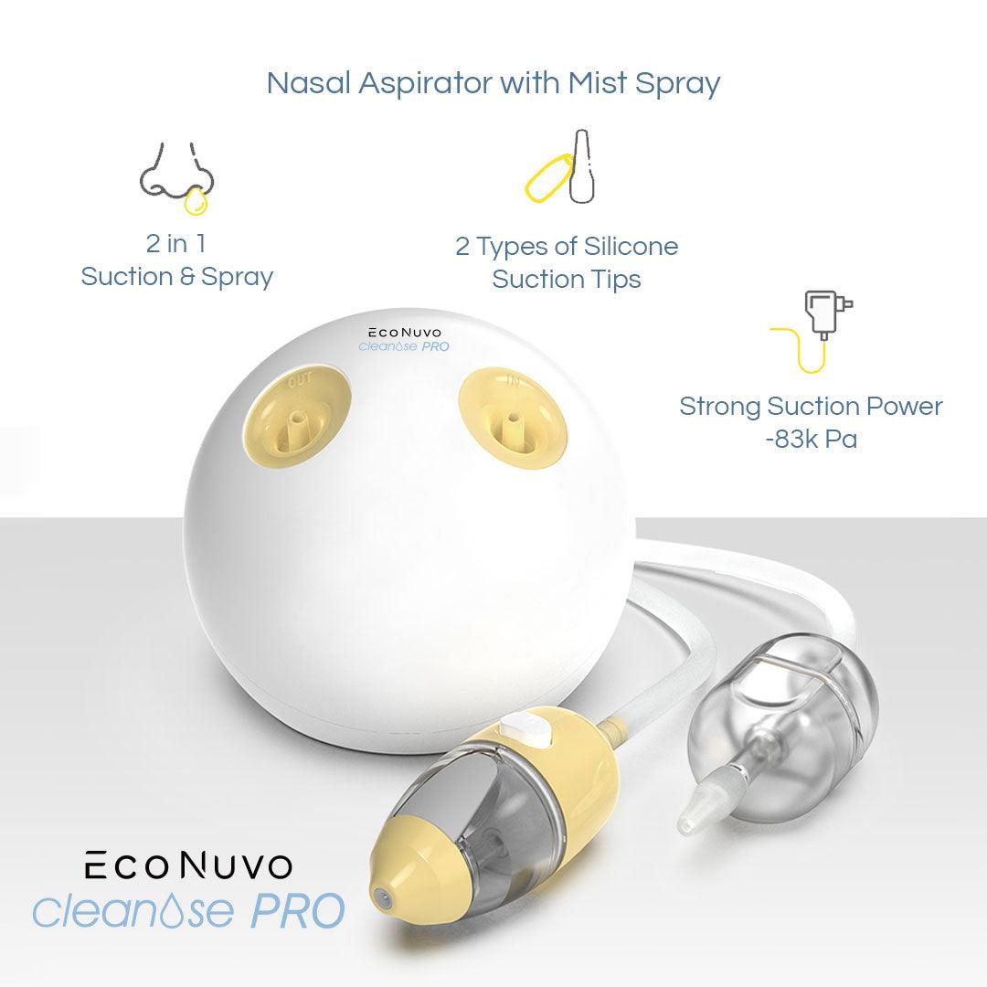 Econuvo Cleanose PRO Electric Nasal Aspirator (HNA-1000) | The Nest Attachment Parenting Hub