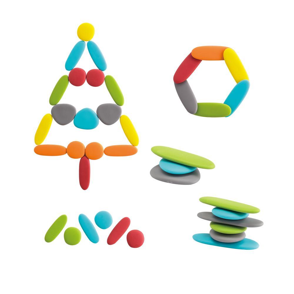 EDX Education Junior Rainbow Pebbles in Mini Jar - Earth Colors | The Nest Attachment Parenting Hub