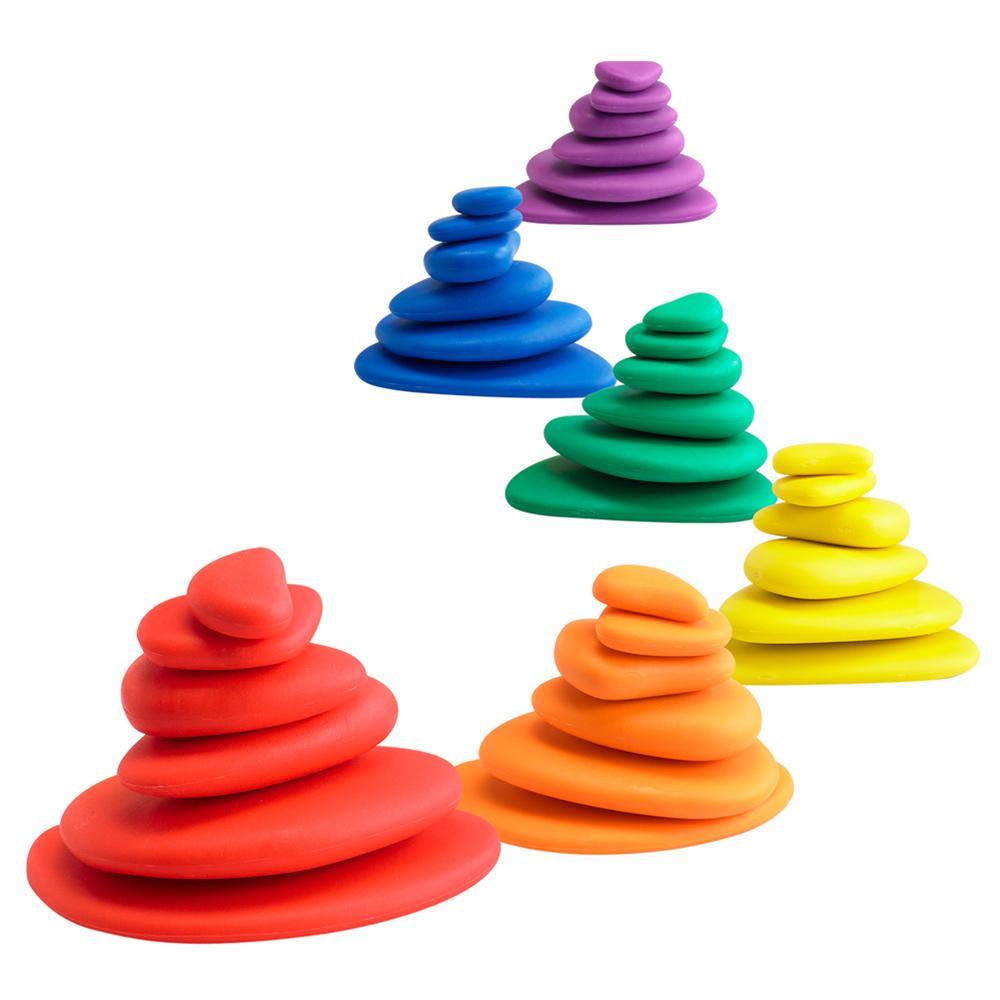 EDX Education Rainbow Pebbles Activity Set | The Nest Attachment Parenting Hub
