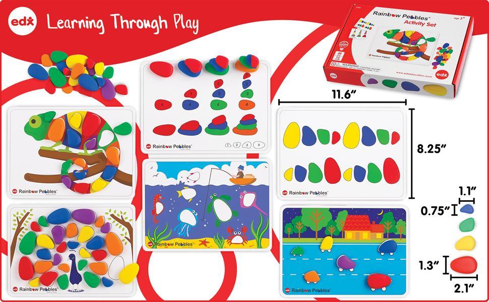 EDX Education Rainbow Pebbles Activity Set | The Nest Attachment Parenting Hub