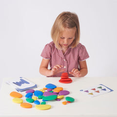 EDX Education Rainbow Pebbles with Activity Cards | The Nest Attachment Parenting Hub