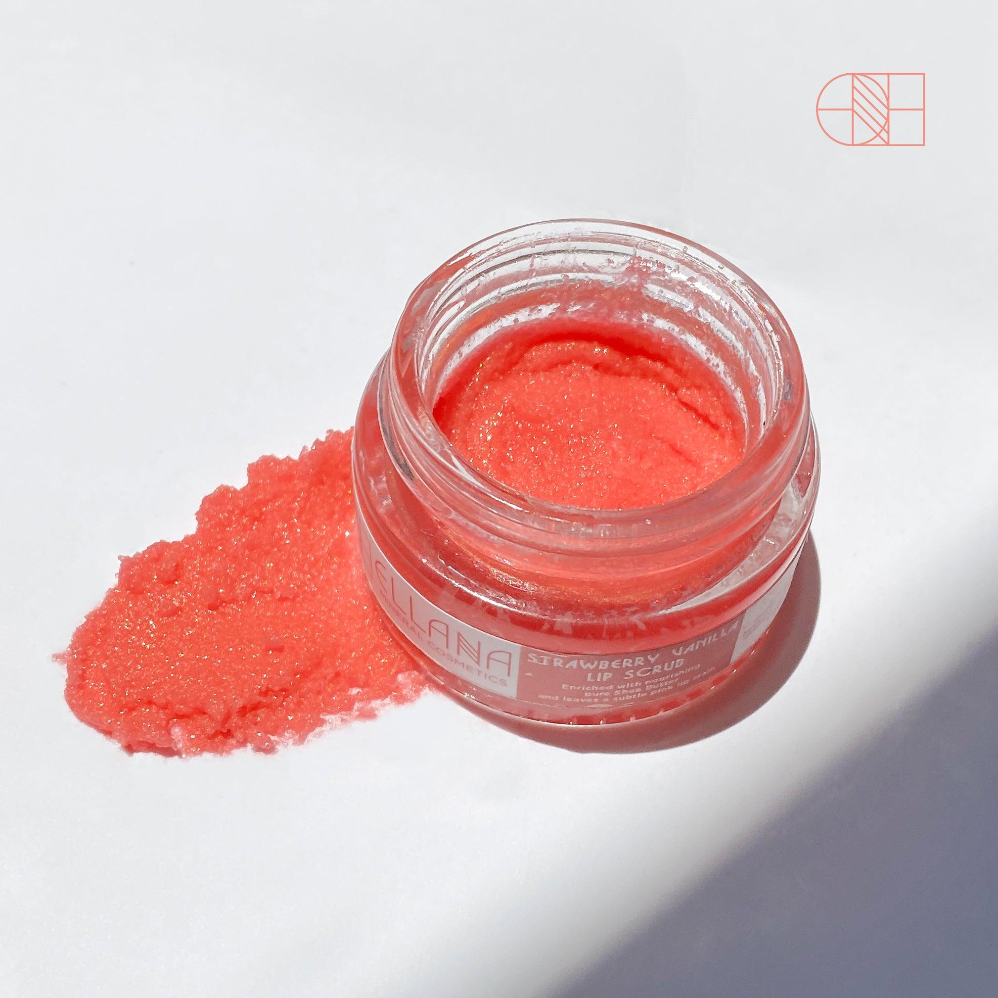 Ellana Minerals All-Natural Strawberry Sugar Lip Scrub | The Nest Attachment Parenting Hub