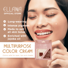 Ellana Minerals Color Quad Palette: Multipurpose Cream | The Nest Attachment Parenting Hub