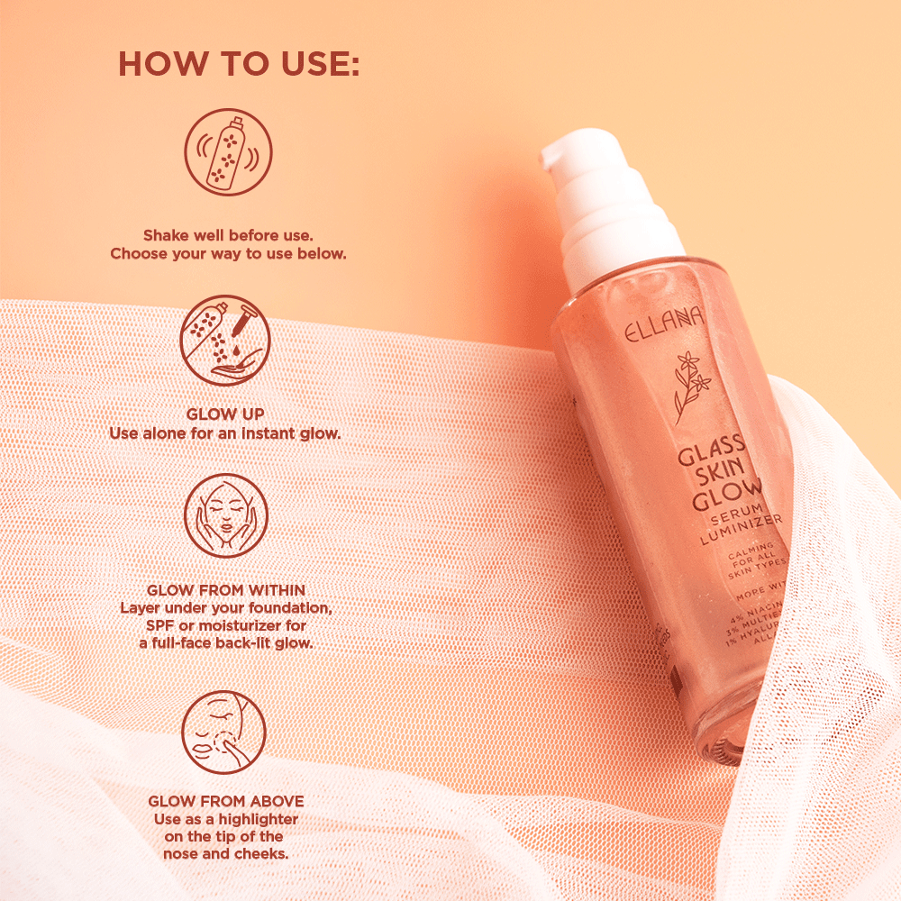 Ellana Minerals Glass Skin Glow Serum Luminizer | The Nest Attachment Parenting Hub