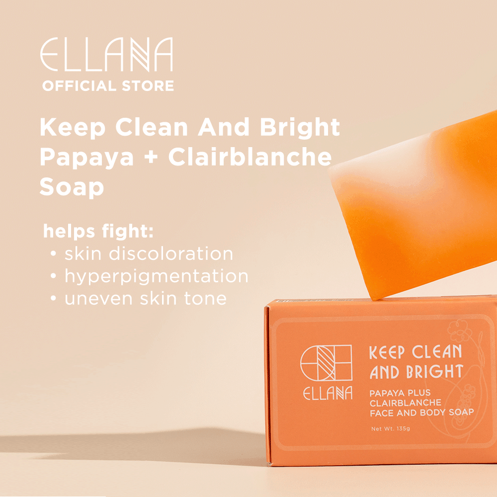 Ellana Minerals Keep Clean and Bright Papaya + Clairblanche Face and Body Soap | The Nest Attachment Parenting Hub