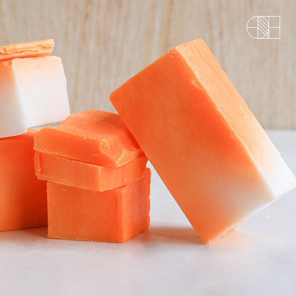 Ellana Minerals Keep Clean and Bright Papaya + Clairblanche Face and Body Soap | The Nest Attachment Parenting Hub