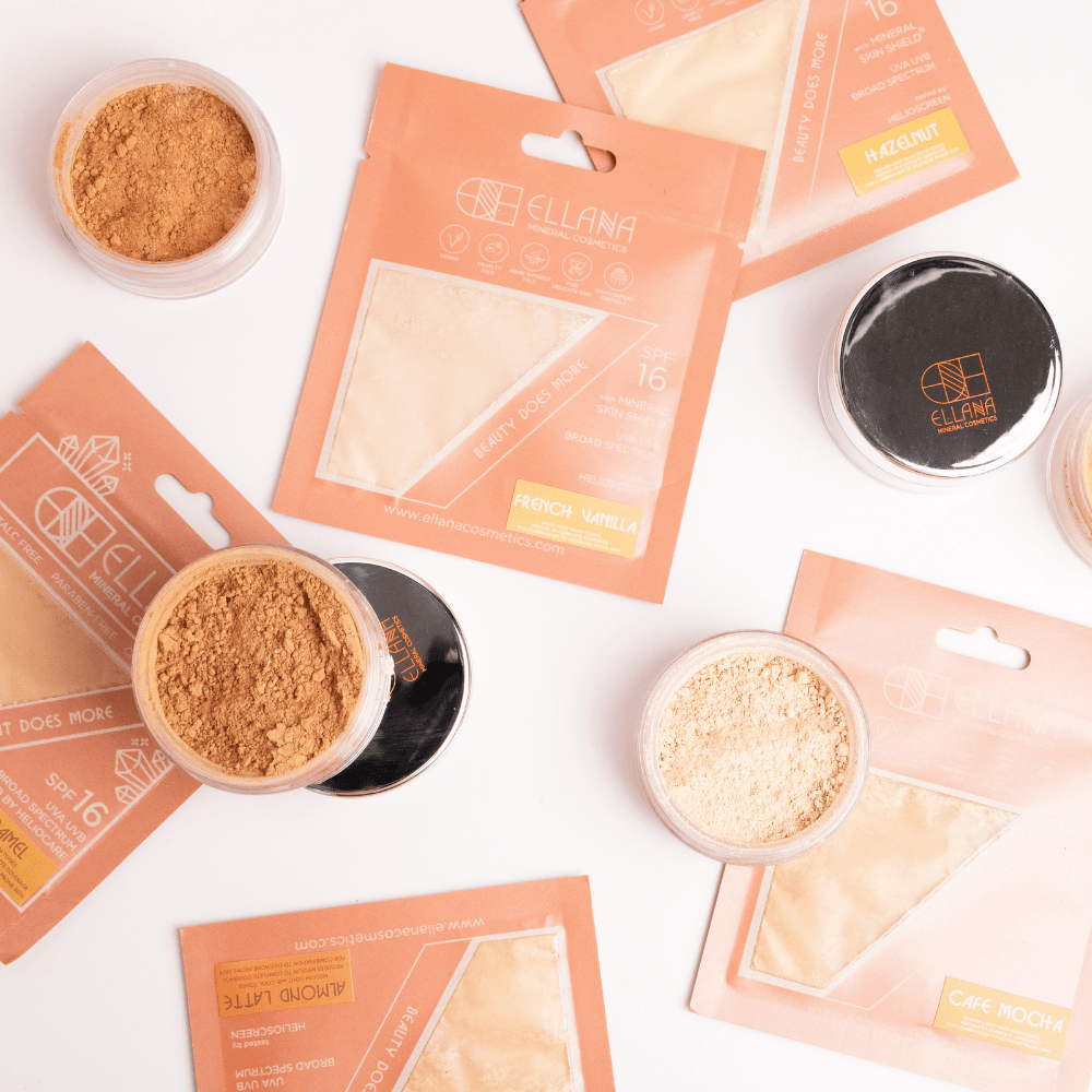 Ellana Minerals Loose Mineral SkinShield Foundation Jar With SPF16 | The Nest Attachment Parenting Hub