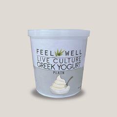 Feel Well Live Culture Greek Yogurt 400ml: Plain (Preorder) | The Nest Attachment Parenting Hub