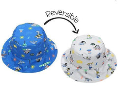 FlapJackKids Reversible Baby & Kids Patterned Sun Hat - Dino | The Nest Attachment Parenting Hub