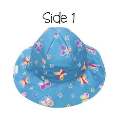 FlapJackKids Reversible Baby & Kids Patterned Sun Hat Flower & Butterfly | The Nest Attachment Parenting Hub