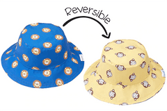 Reversible Baby & Kids Patterned Sun Hat - Mermaid