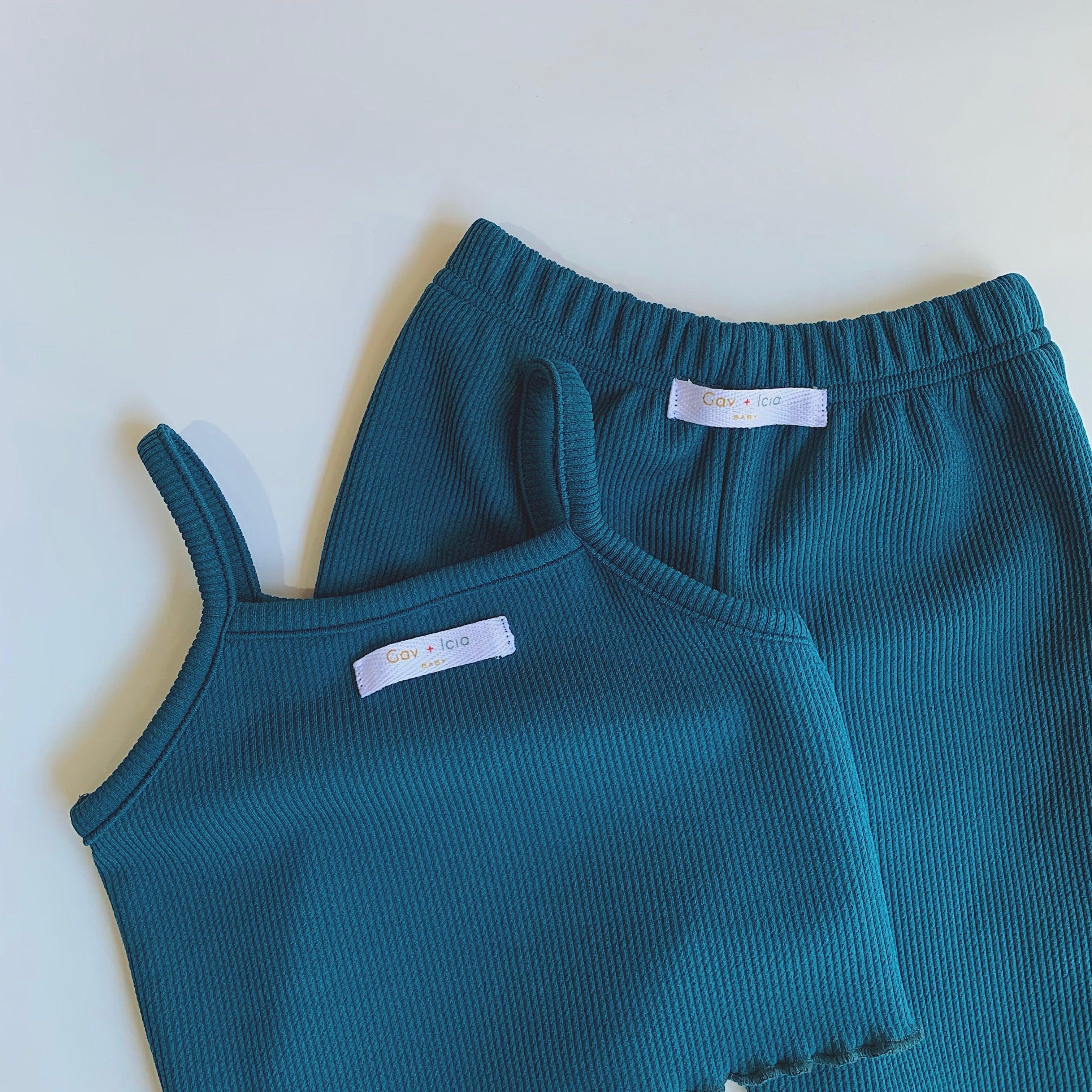 Gav + Icia Lily Co-ords - Teal | The Nest Attachment Parenting Hub