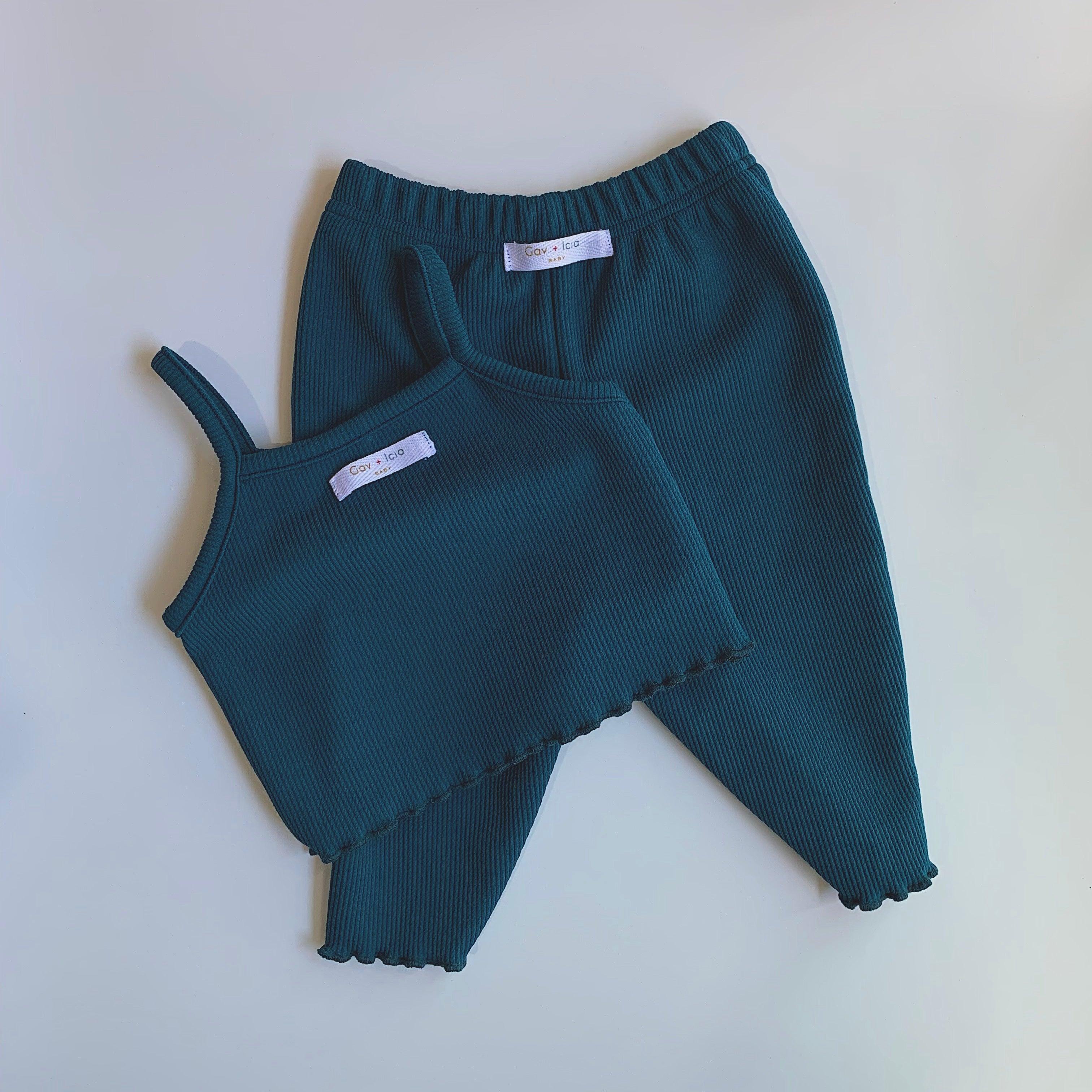 Gav + Icia Lily Co-ords - Teal | The Nest Attachment Parenting Hub