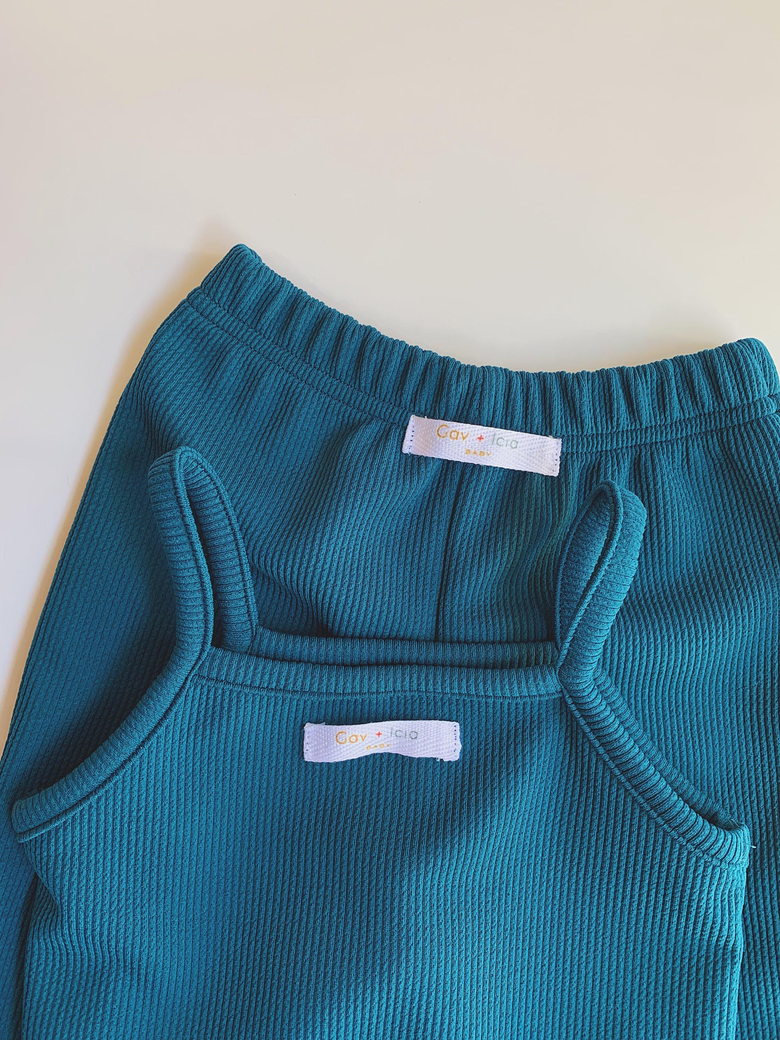 Gav + Icia Lily Co-ords - Teal | The Nest Attachment Parenting Hub