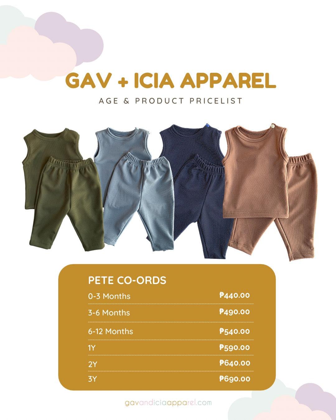 Gav + Icia Pete Co-ords - Dusty Blue | The Nest Attachment Parenting Hub