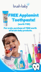 Gift with Purchase: Free Brush-Baby Applemint Toothpaste Travel Pack 12ml | The Nest Attachment Parenting Hub