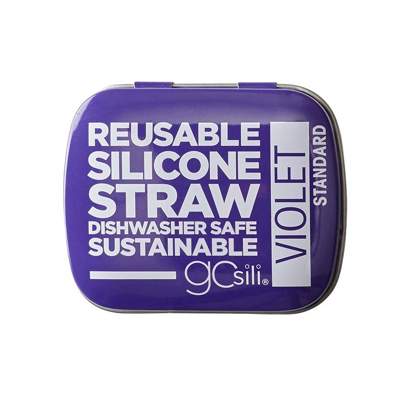 GoSili Reusable Silicone Straw with Travel Tin Case | The Nest Attachment Parenting Hub