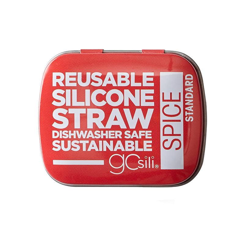 GoSili Reusable Silicone Straw with Travel Tin Case | The Nest Attachment Parenting Hub