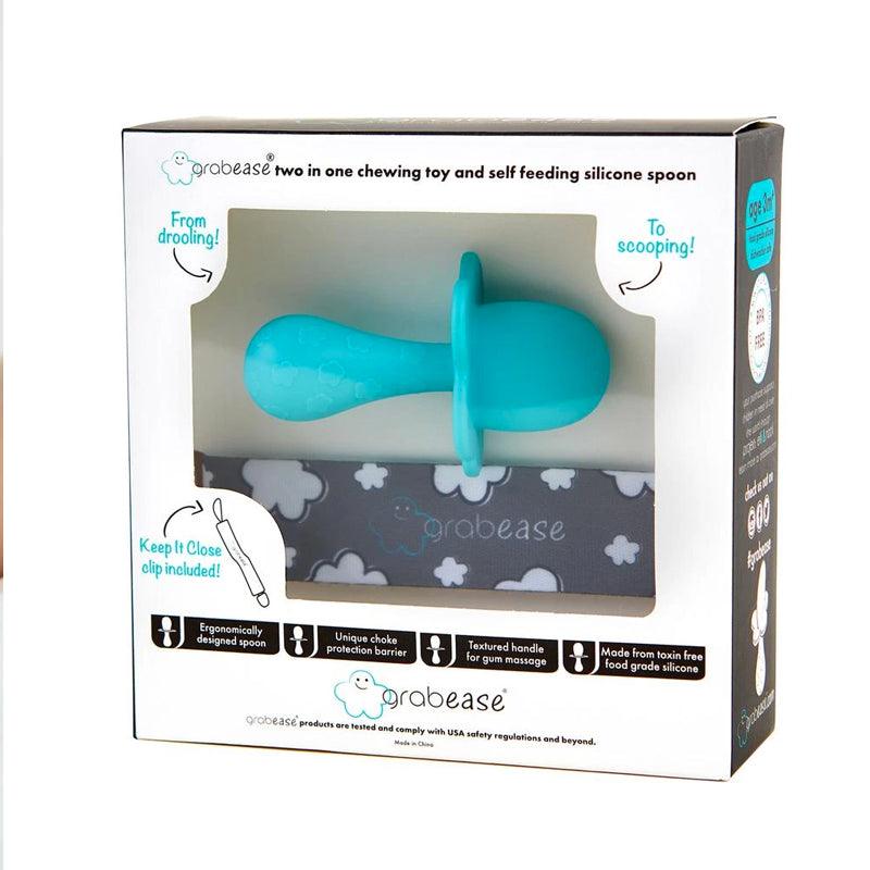 Grabease 2 in 1 Teether / Learning Spoon | The Nest Attachment Parenting Hub