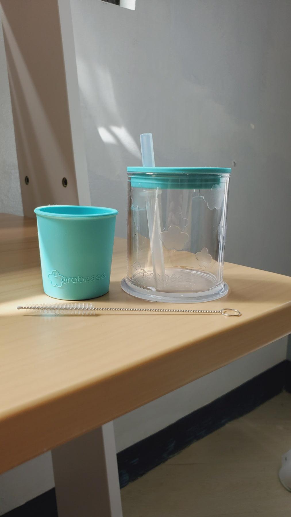 Grabease Spoutless Sippy & Straw Convertible Cup Set 6m+ | The Nest Attachment Parenting Hub