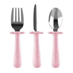 Grabease Stainless Steel Fork, Spoon & Knife Set 18m+ | The Nest Attachment Parenting Hub