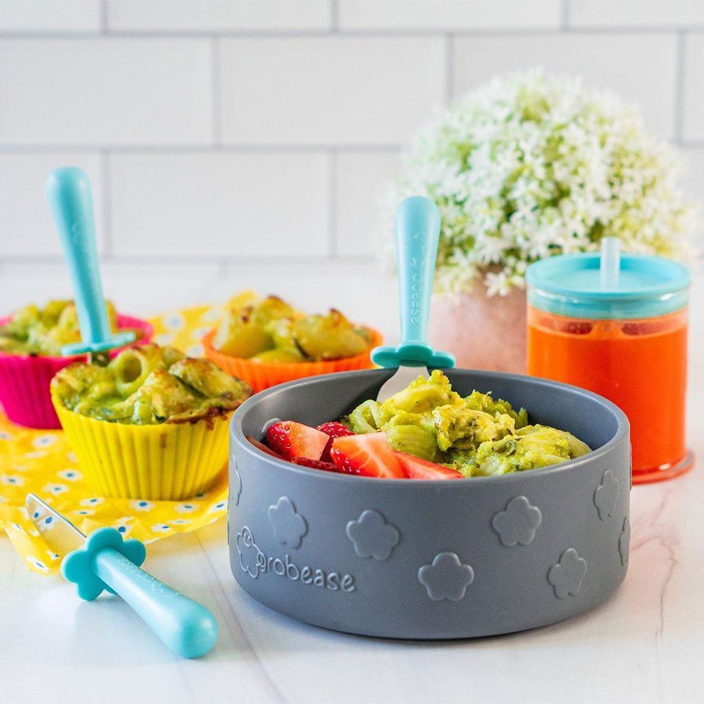 Grabease Stainless Steel Fork, Spoon & Knife Set 18m+ | The Nest Attachment Parenting Hub