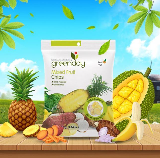 Greenday Mixed Fruit Crisps 55g | The Nest Attachment Parenting Hub