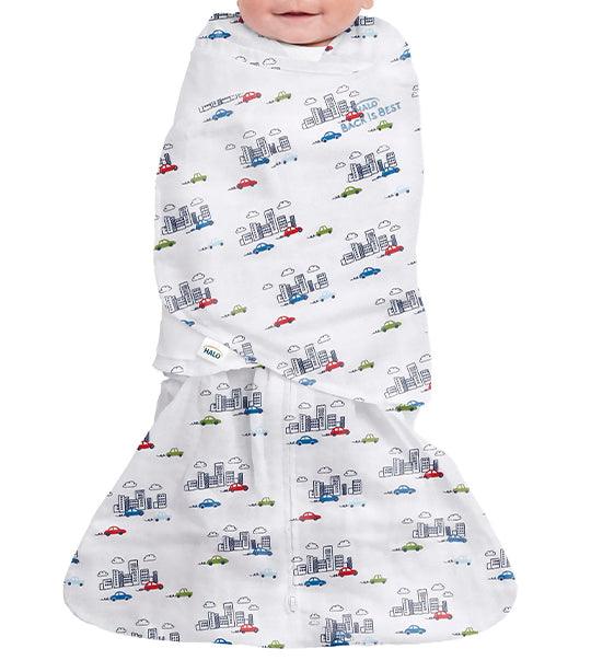Halo Sleepsack Swaddle – City Life | The Nest Attachment Parenting Hub