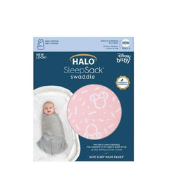 Halo Sleepsack Swaddle – Confetti Disney Minnie Pink | The Nest Attachment Parenting Hub