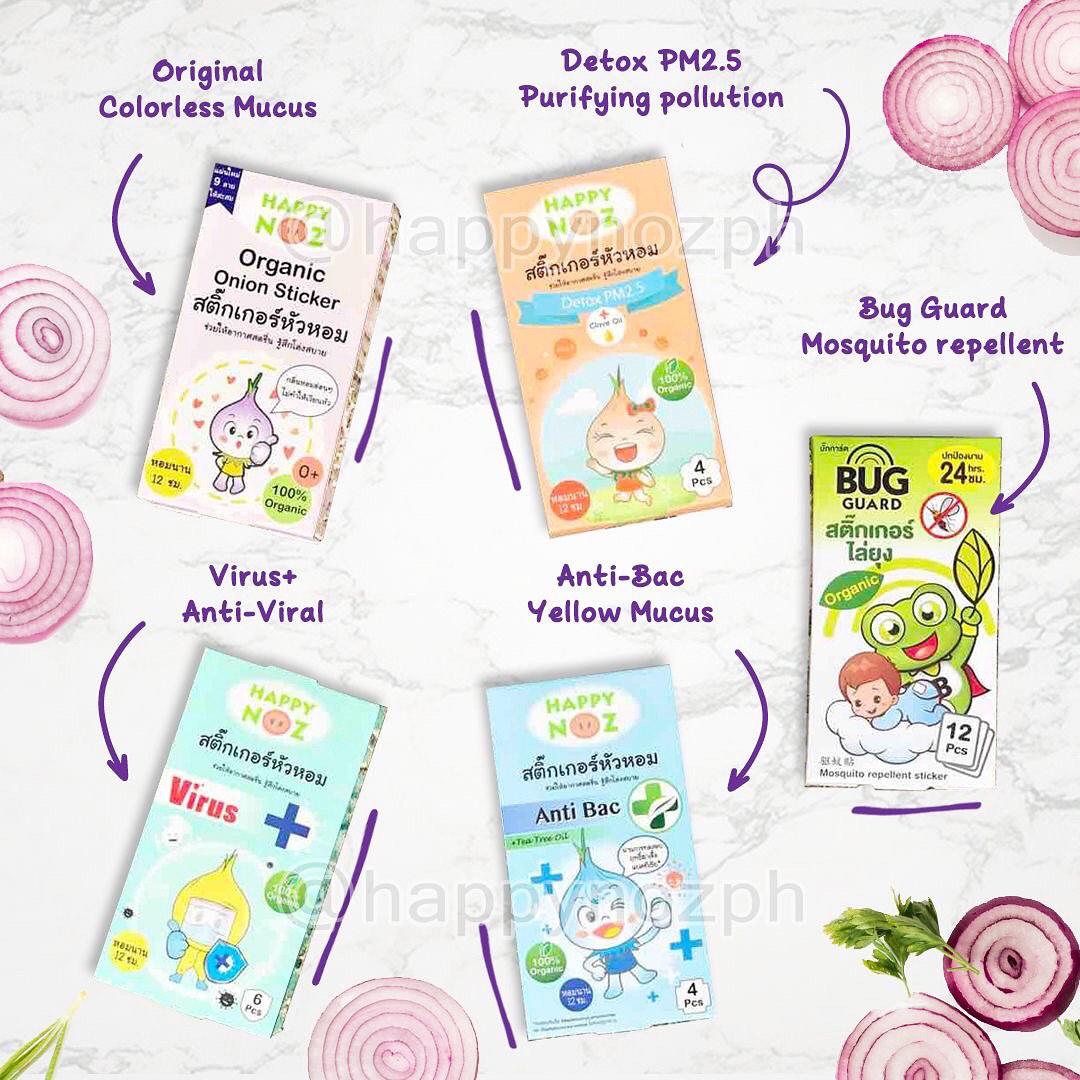 Happy Noz Organic Onion Sticker 6pcs | The Nest Attachment Parenting Hub