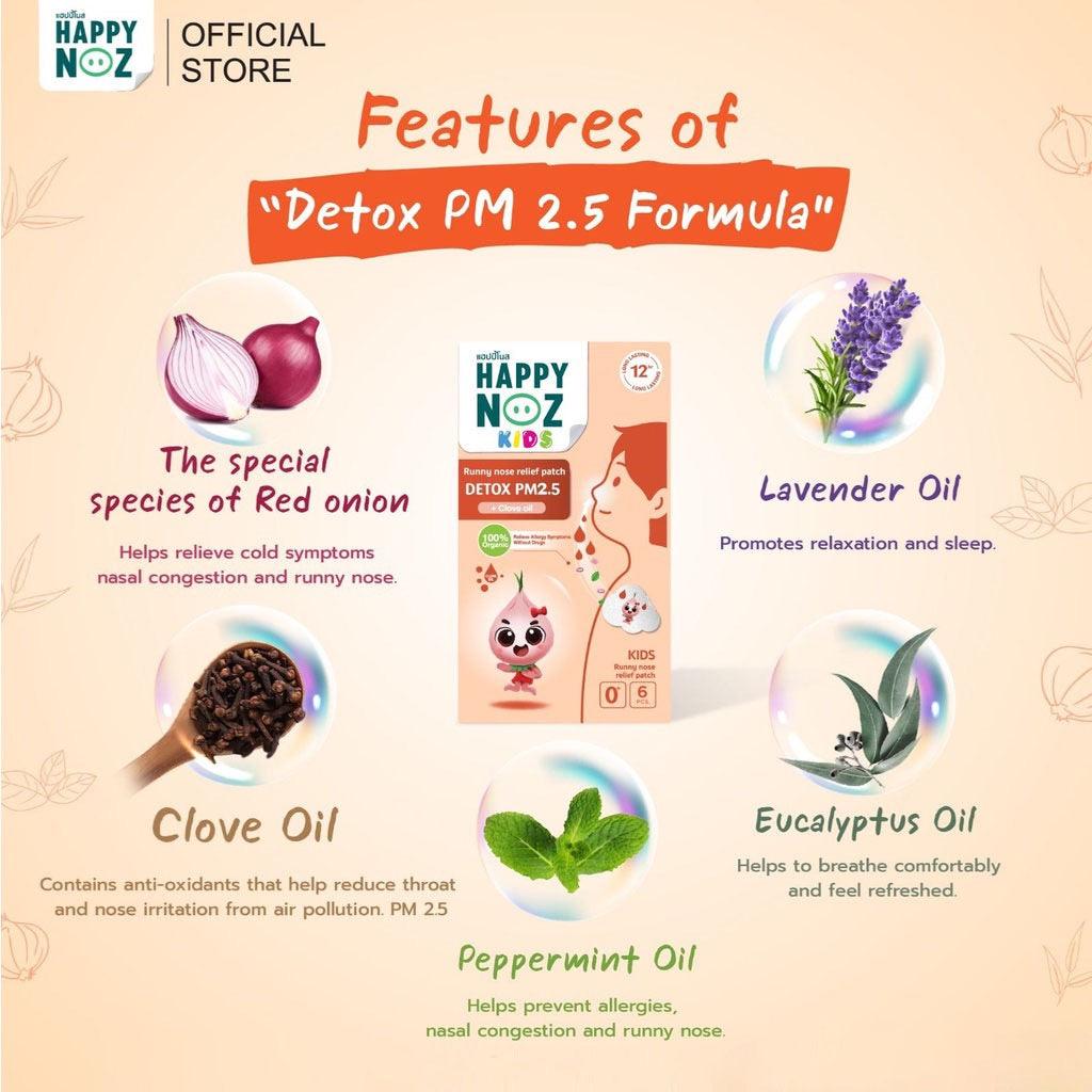 Happy Noz Organic Onion Sticker Detox PM 2.5 6pcs | The Nest Attachment Parenting Hub