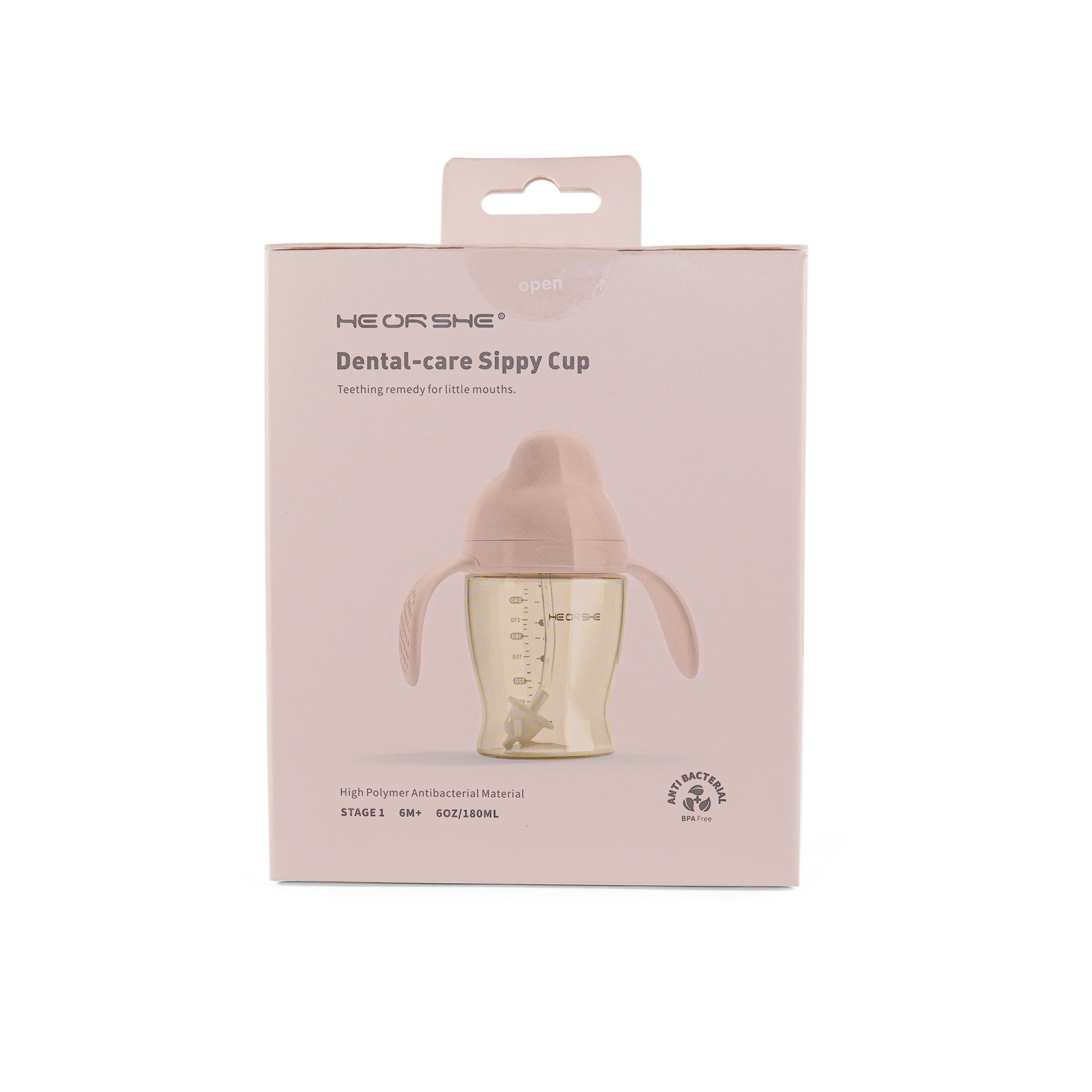 HE OR SHE Dental Care Sippy Cup Stage 1 (6m+) 6oz / 180ml | The Nest Attachment Parenting Hub
