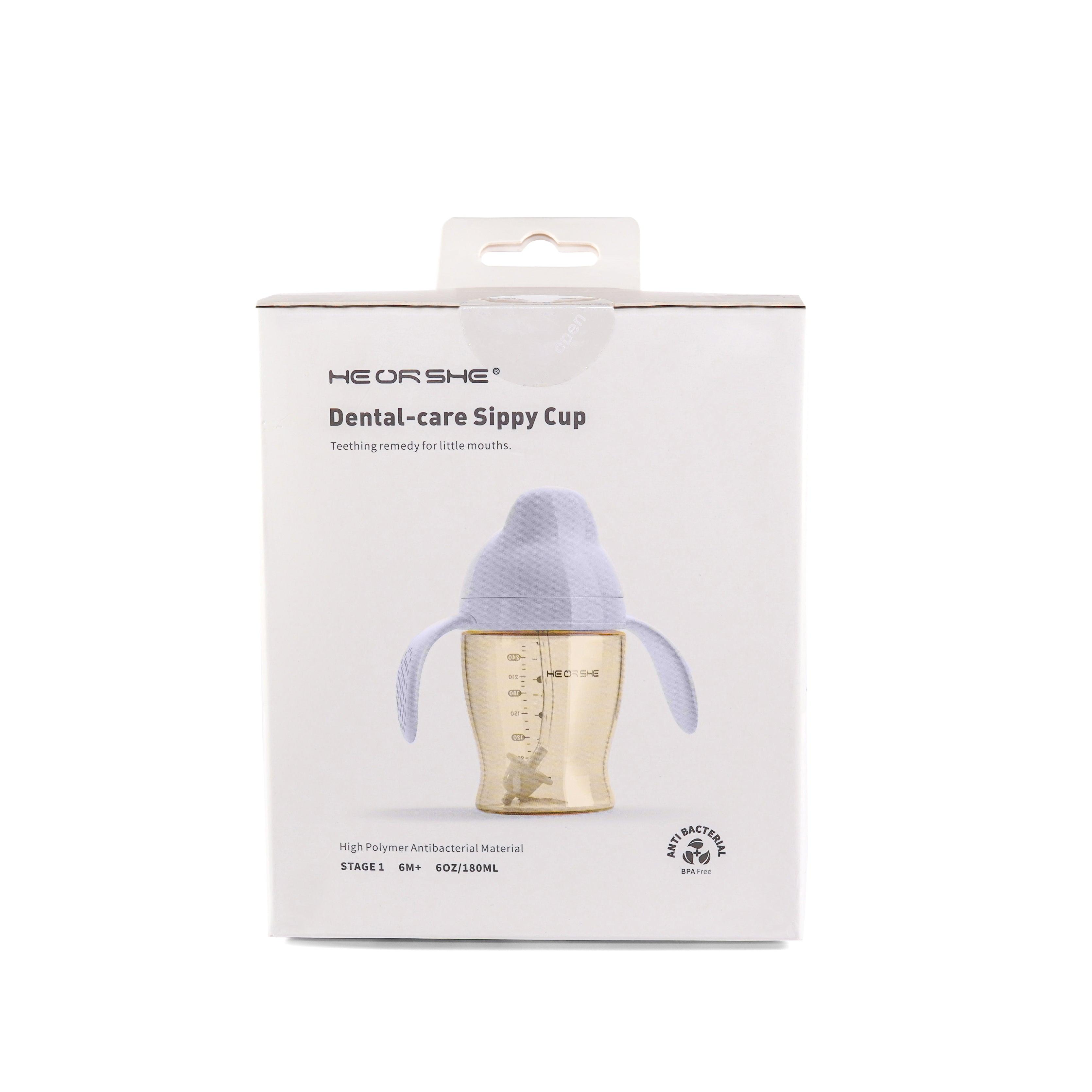 HE OR SHE Dental Care Sippy Cup Stage 1 (6m+) 6oz / 180ml | The Nest Attachment Parenting Hub