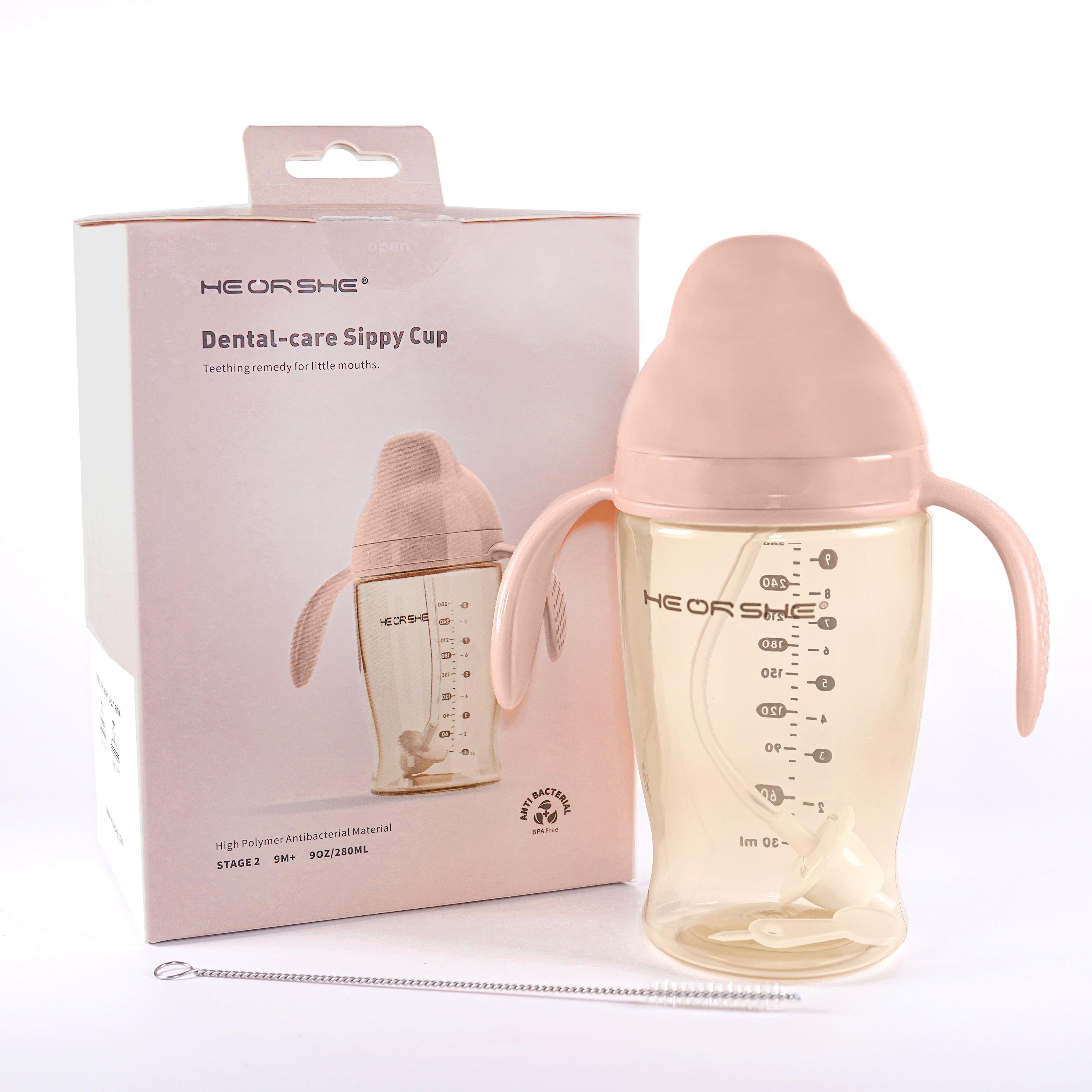 HE OR SHE Dental Care Sippy Cup Stage 2 (9m+) 9oz / 280ml | The Nest Attachment Parenting Hub