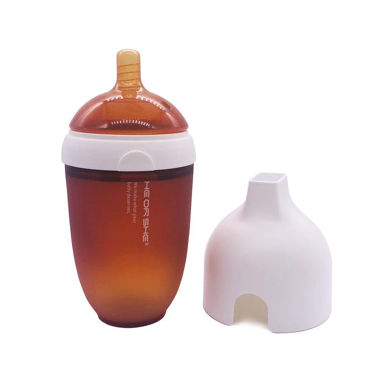 He or She Ultra Wide Neck Baby Bottle 5oz | The Nest Attachment Parenting Hub