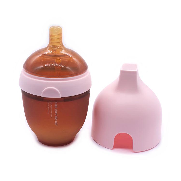 He or She Ultra Wide Neck Baby Bottle 5oz | The Nest Attachment Parenting Hub