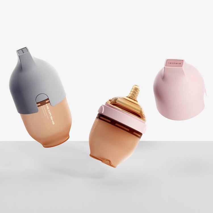 He or She Ultra Wide Neck Baby Bottle 5oz | The Nest Attachment Parenting Hub