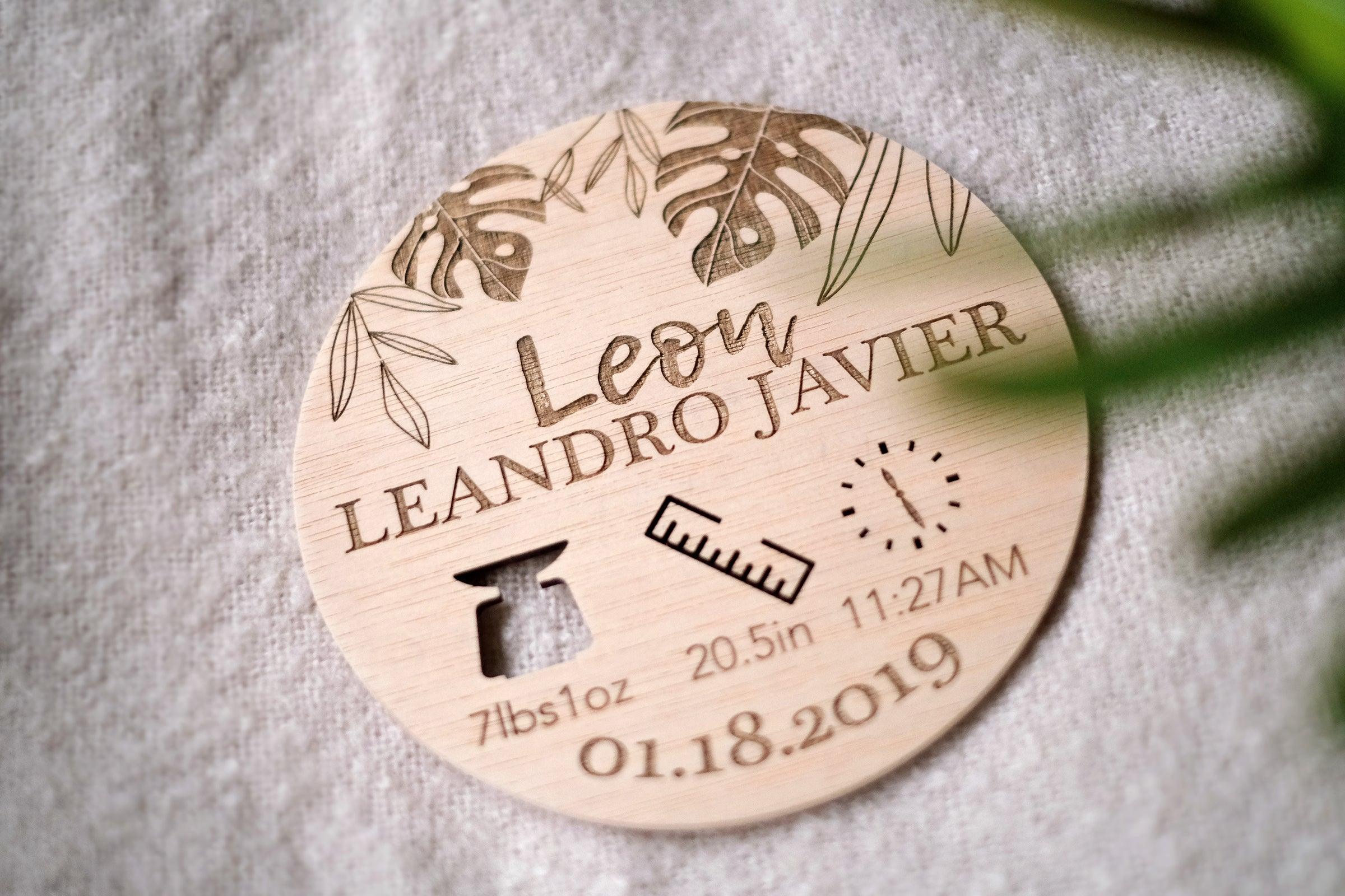 Hello World Baby Birth Details Disc | The Nest Attachment Parenting Hub