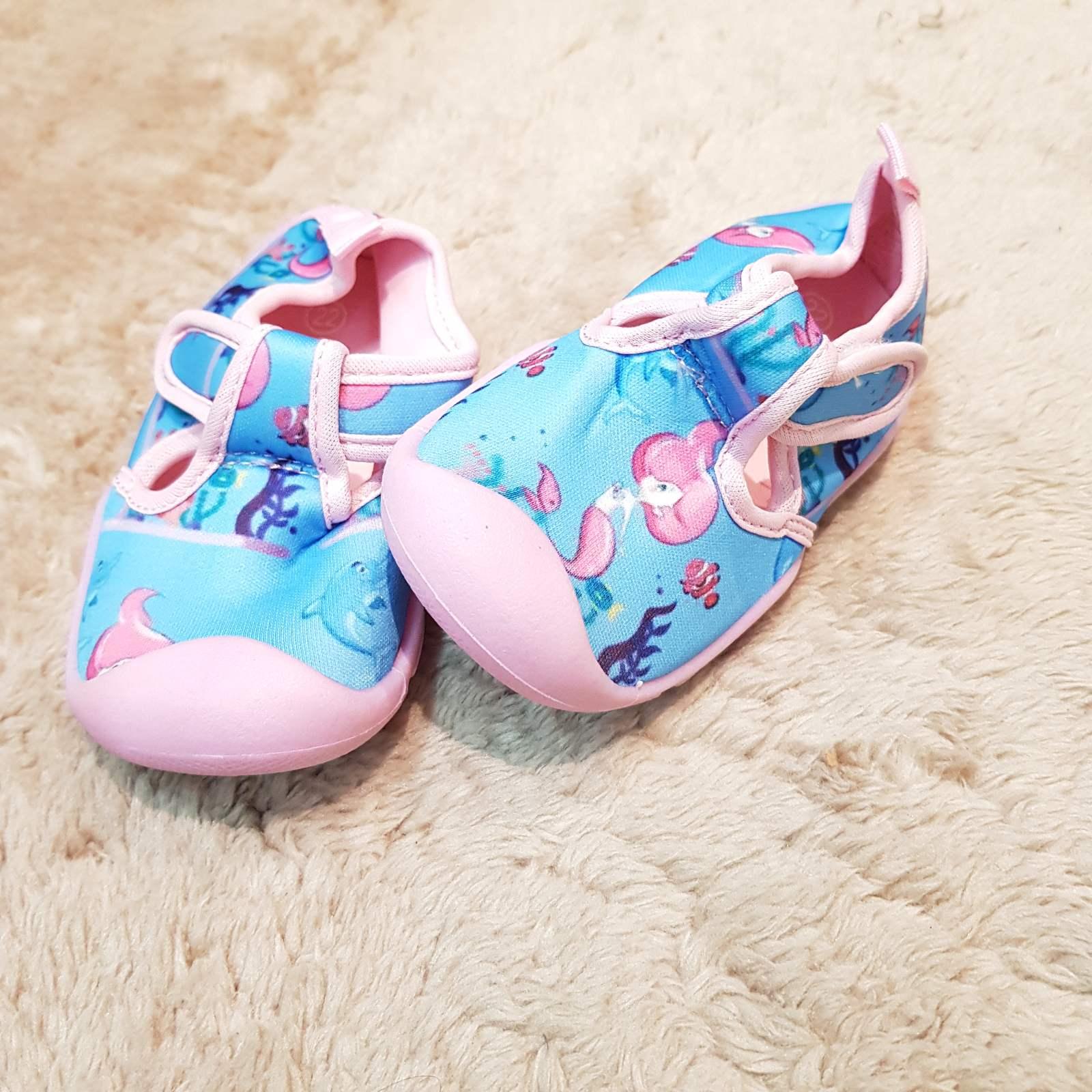 Hobibear Swim Sandals Blue Pink Mermaid | The Nest Attachment Parenting Hub
