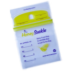 HoneySuckle Baby Food Bags 4oz. 25s | The Nest Attachment Parenting Hub
