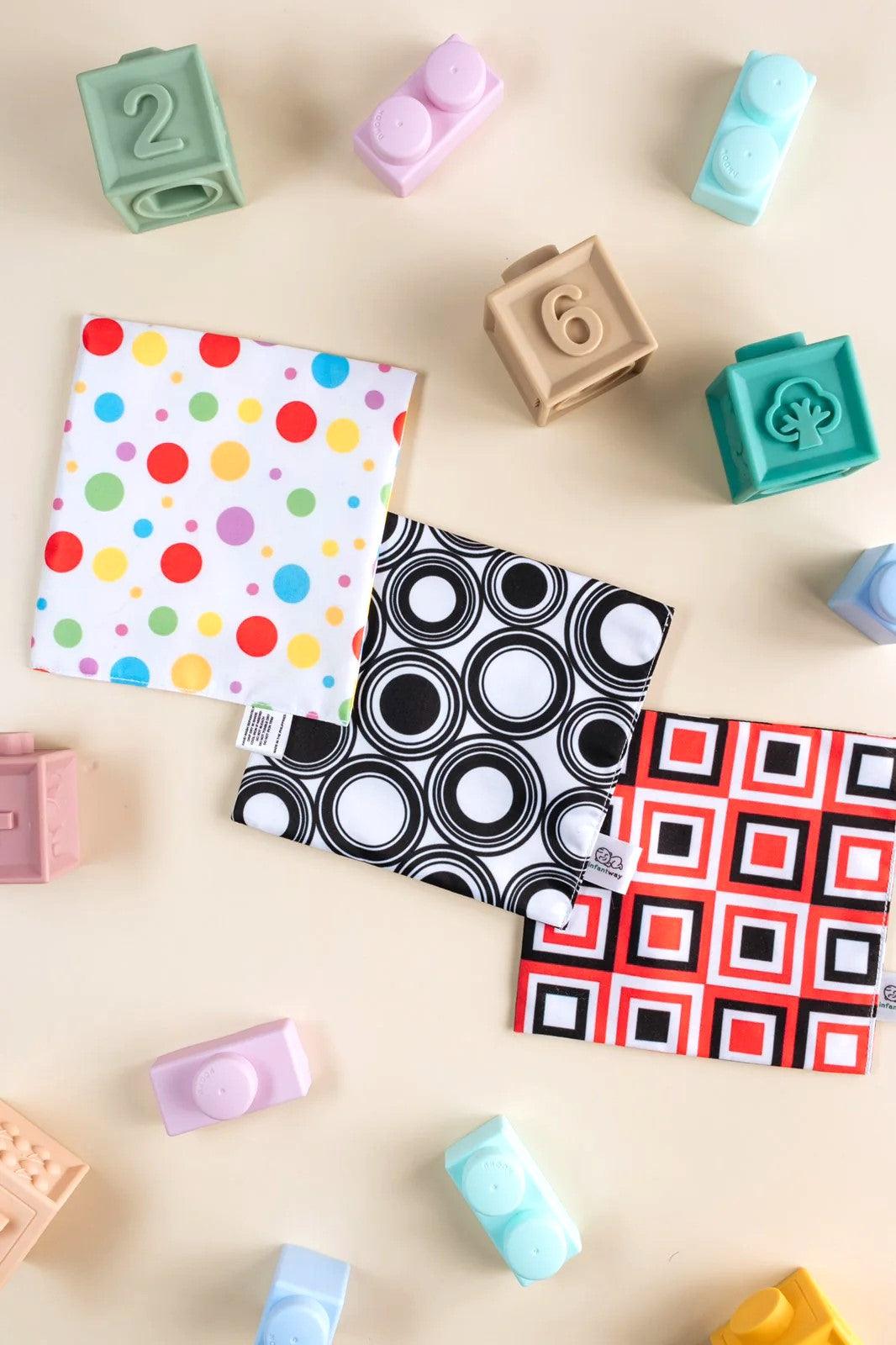 Infantway Huggabooks 3-in-1 Virtual Training and Sensory Cloth Toy | The Nest Attachment Parenting Hub