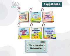 Huggabooks Early Learning Cloth Book Set | The Nest Attachment Parenting Hub