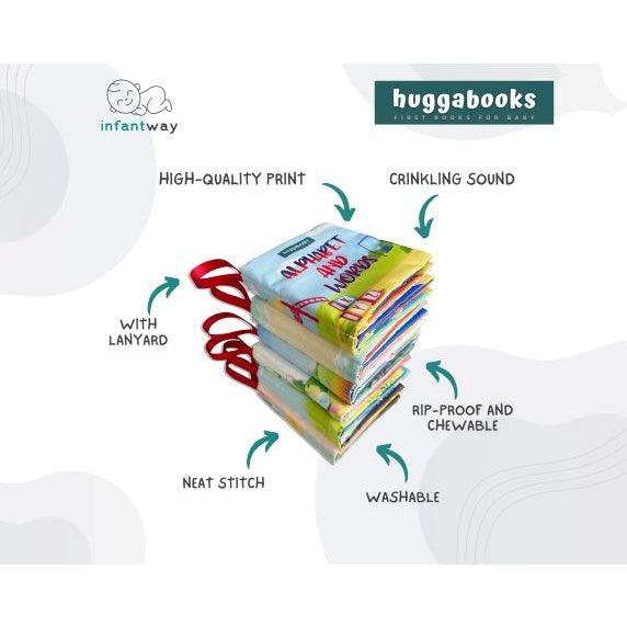 Infantway Huggabooks Early Learning Cloth Book Set | The Nest Attachment Parenting Hub