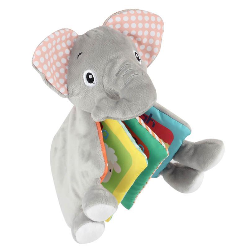 Huggabooks Elephant Plush Toy Cloth Book | The Nest Attachment Parenting Hub