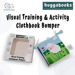Huggabooks Visual Training and Activity Cloth Book Bumper | The Nest Attachment Parenting Hub