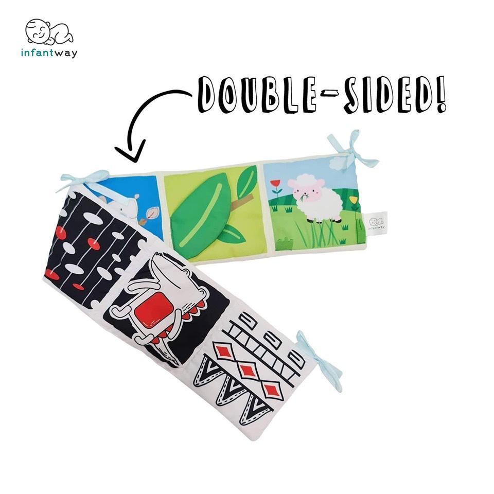 Huggabooks Visual Training and Activity Cloth Book Bumper | The Nest Attachment Parenting Hub