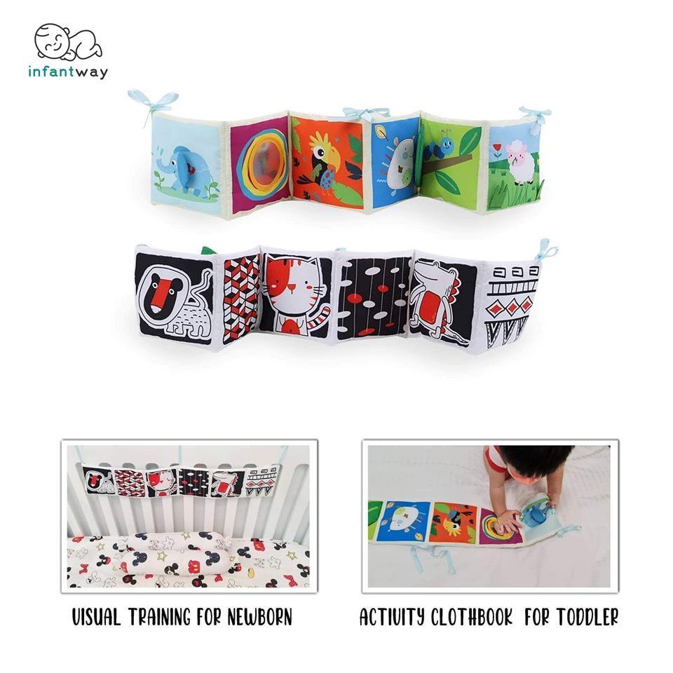 Huggabooks Visual Training and Activity Cloth Book Bumper | The Nest Attachment Parenting Hub