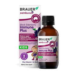 Brauer Sambucus Immune Plus Kids 100ml 2y+